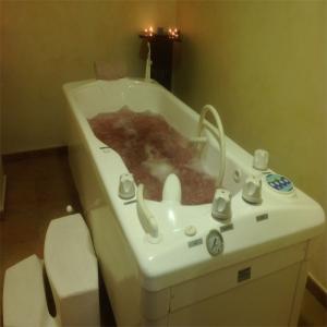 Bañera de hidromasaje con tratamiento de vinoterapia  Hotel Comendador